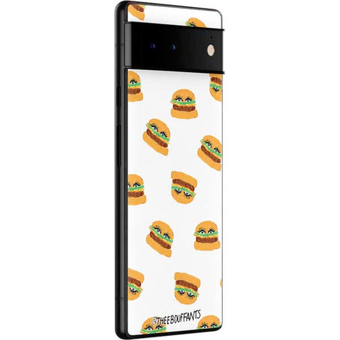 Bouffants and Broken Hearts Cute Burgers Google Pixel 6 Pro Skin